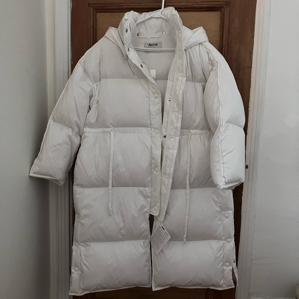 Acne Studios Ottie Nylon Quilt DOWN Coat Tie 38 175/88A